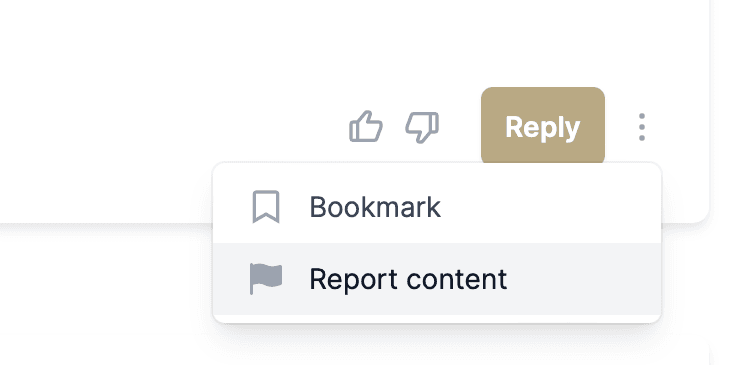 Community reporting feature
